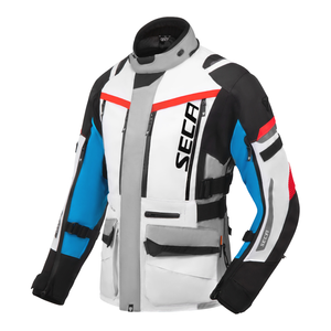 Kurtka motocyklowa damska SECA ARRAKIS III LADY GREY/BLUE/RED szary niebieski czerwony