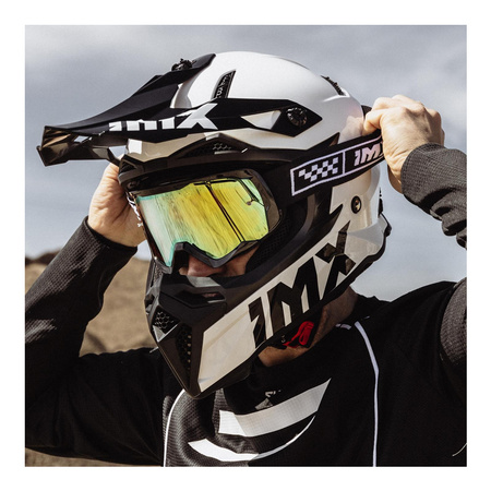 Gogle motocyklowe IMX Endurance Race - Szyba Iridium Gold + Clear (2 szyby w zestawie)