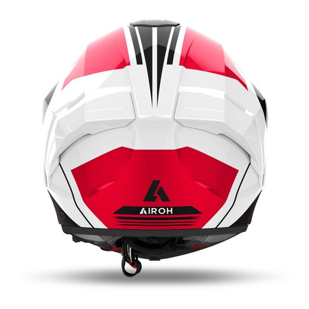 Kask motocyklowy AIROH MATRYX THRON RED GLOSS czerwony biały czarny