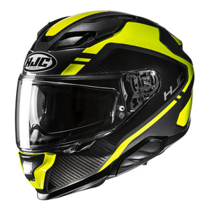 Kask motocyklowy integralny HJC F71 Tozz czarny/żółty