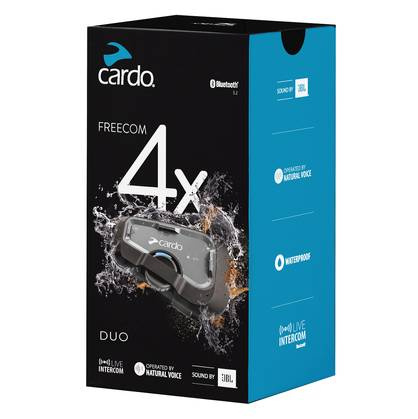 Interkom motocyklowy uniwersalny CARDO FREECOM 4X DUO zestaw 2 kaski