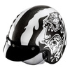 Kask motocyklowy otwarty HJC V31 Flame biały/czarny
