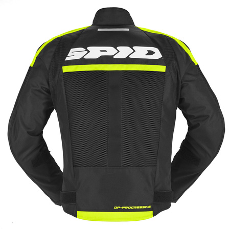 Kurtka motocyklowa SPIDI PROGRESSIVE NET H2OUT YELLOW FLUO czarny żółty fluo