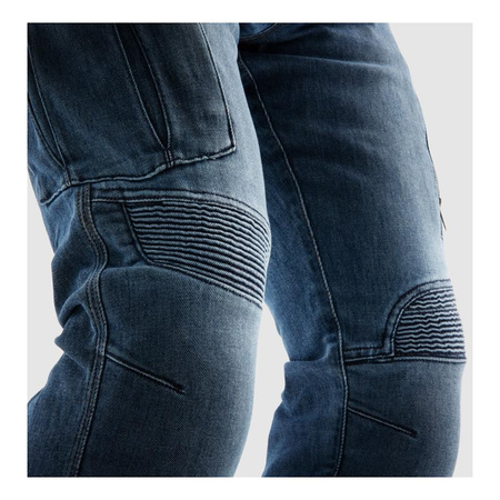 Spodnie jeans REBELHORN VANDAL MONOLAYER WASHED BLUE niebieski