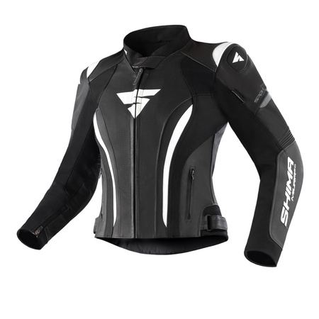 Kombinezon motocyklowy dwuczęściowy damski SHIMA MIURA 2.0 BLACK/WHITE czarny biały