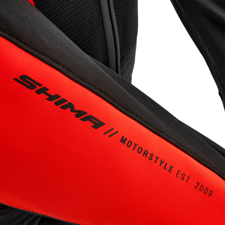 Kurtka motocyklowa tekstylna miejska Shima MESH PRO 2.0 czerwony