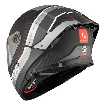 Kask motocyklowy MT THUNDER 4 SV R25 MATT BLACK/GREY czarny szary