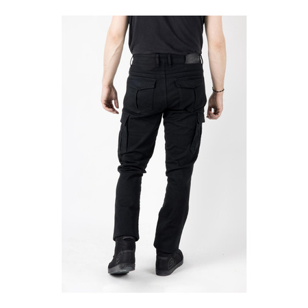 Jeansy motocyklowe OZONE SHADOW II czarne