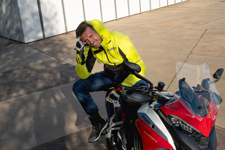 Kurtka motocyklowa tekstylna miejska Shima DAYBREAKER fluo