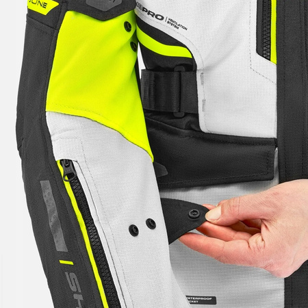 Kurtka motocyklowa damska SHIMA DUNE LADY FLUO czarny szary żółty fluo