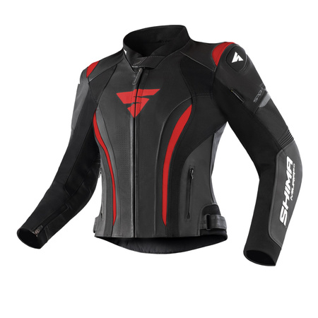 Kombinezon motocyklowy dwuczęściowy damski SHIMA MIURA 2.0 BLACK/RED czarny czerwony biały