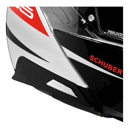 Kask motocyklowy SCHUBERTH C5 ECE ECLIPSE RED biały czarny czerwony
