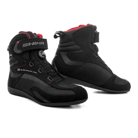 Damskie buty motocyklowe krótkie Shima EXO Vented czarny