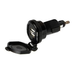 LAMPA Uni-Tech, uniwersalna ładowarka z 2 portami USB - szybkie ładowanie - 2700 mA - 12/32 V