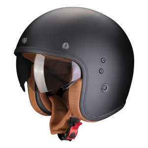Kask motocyklowy SCORPION BELFAST EVO LUXE BLACK MATT czarny mat