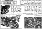 KAPPA Stelaż kufra motocyklowego centralnego YAMAHA XJR 1200 (95-98), 1300 (98-02) ( BEZ PŁYTY )