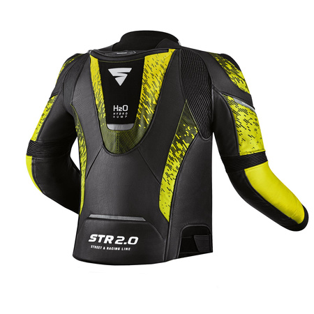 Kombinezon motocyklowy dwuczęściowy SHIMA STR 2.0 BLACK/YELLOW FLUO czarny żółty fluo