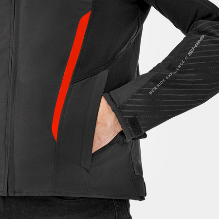 Kurtka motocyklowa tekstylna Shima SOLID 2.0 czerwony
