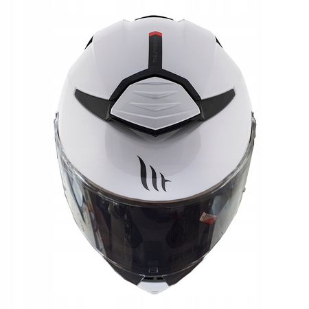 Kask motocyklowy MT THUNDER 4 SV SOLID GLOSS PEARL WHITE biały