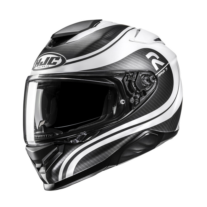 Kask motocyklowy integralny HJC RPHA 71 Cleta biały/czarny