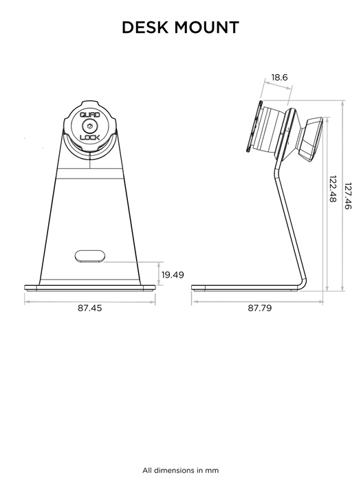 Statyw Stojak Biurko QUAD LOCK Uniwersalny