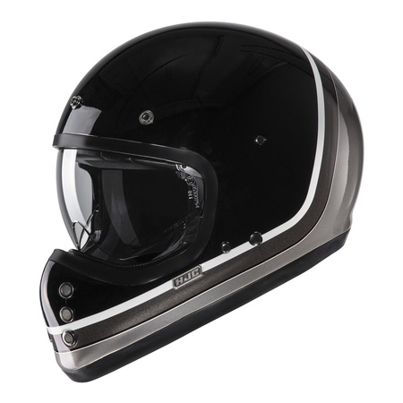 Kask motocyklowy integralny custom cruiser HJC V60 Scoby czarny/szary