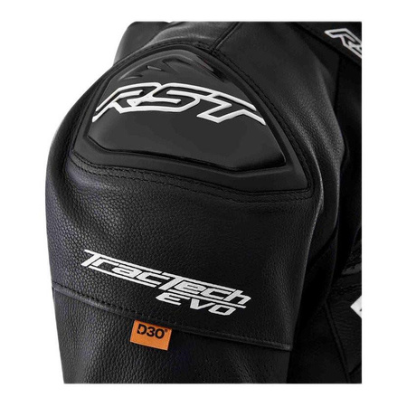 Kurtka motocyklowa skórzana RST TRACTECH EVO D3O BLACK/WHITE czarny biały