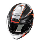 Kask motocyklowy szczękowy HJC RPHA 91 Carbon Lagos czarny/czerwony