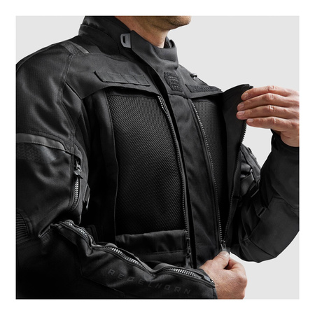 Kurtka motocyklowa tekstylna Rebelhorn CUBBY V czarny