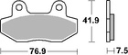 SBS KLOCKI HAMULCOWE KH86 STREET CERAMIC KOLOR CZARNY