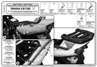 KAPPA Stelaż kufra motocyklowego centralnego YAMAHA XJR 1300 (07-14) ( BEZ PŁYTY )