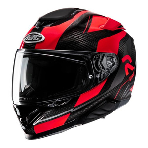 Kask motocyklowy integralny HJC RPHA 71 Hamil Carbon czarny/czerwony