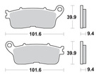 SBS KLOCKI HAMULCOWE KH636 STREET EXCEL/RACING SINTER KOLOR ZŁOTY