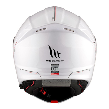 Kask motocyklowy MT GENESIS SV SOLID GLOSS PEARL WHITE biały