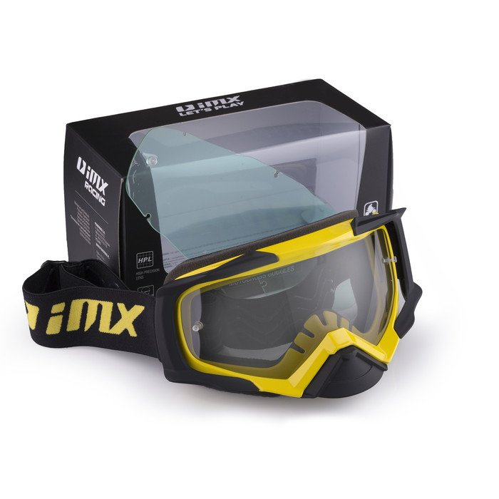 Gogle IMX Dust yellow/black matt - szyba dark smoke + clear (2 szyby w zestawie)