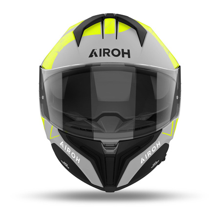 Kask motocyklowy AIROH MATRYX SCOPE YELLOW MATT szary żółty fluo czarny