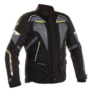 Kurtka motocyklowa RICHA INFINITY II FLARE FLUO czarny grafitowy żółty fluo