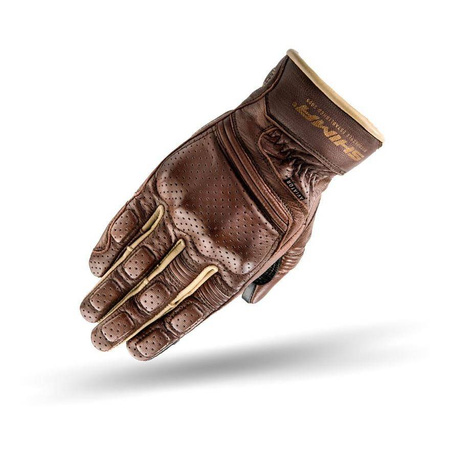 Rękawice motocyklowe turystyczne skórzane Shima AVIATOR jasny brązowy