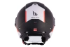 Kask motocyklowy MT VIALE SV S 68 UNIT MATT RED czarny biały czerwony