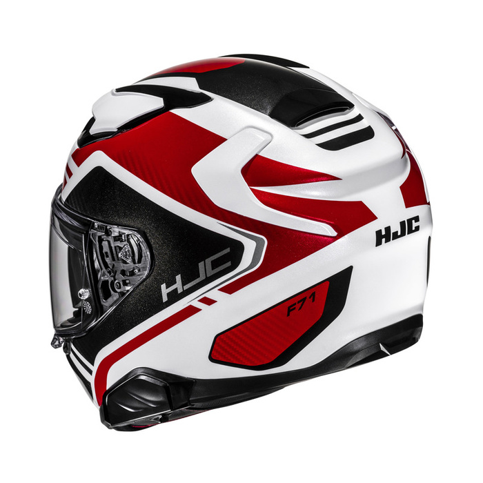 Kask motocyklowy integralny HJC F71 Tozz biały/czerwony