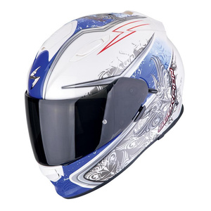 Kask motocyklowy SCORPION EXO-491 RUN WHITE/BLUE biały niebieski
