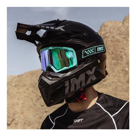 Gogle motocyklowe IMX Endurance Race - Szyba Iridium Green + Clear (2 szyby w zestawie)