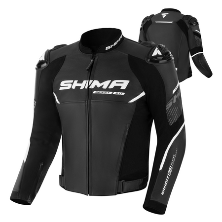 Kurtka motocyklowa skórzana Shima BANDIT 2.0 czarny