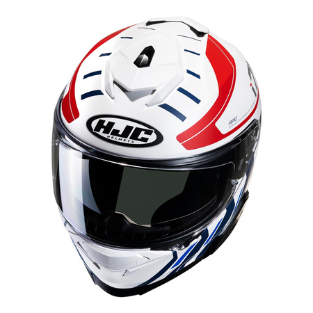Kask motocyklowy integralny HJC I71 Simo biały/czerwony/niebieski