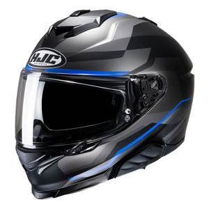 Kask motocyklowy integralny HJC I71 Nior szary/niebieski