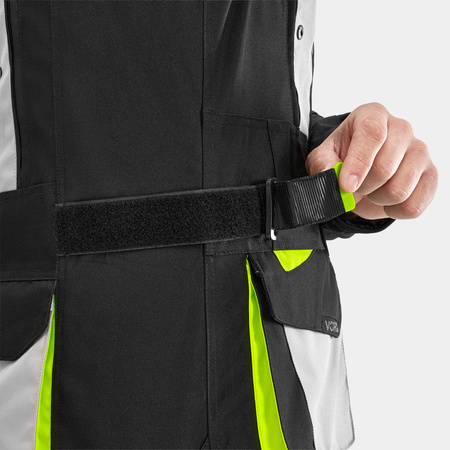Kurtka motocyklowa VORG CUMULUS FLUO czarny szary żółty fluo