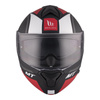 Kask motocyklowy MT GENESIS SV CAVE MATT BLACK/RED czarny czerwony biały