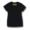 Koszulka codzienna T-shirt damska DAVCA LOGO BLACK/FLUO czarny żółty fluo