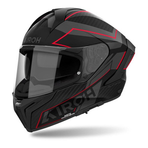 Kask motocyklowy AIROH MATRYX SENTINEL RED MATT czerwony szary czarny