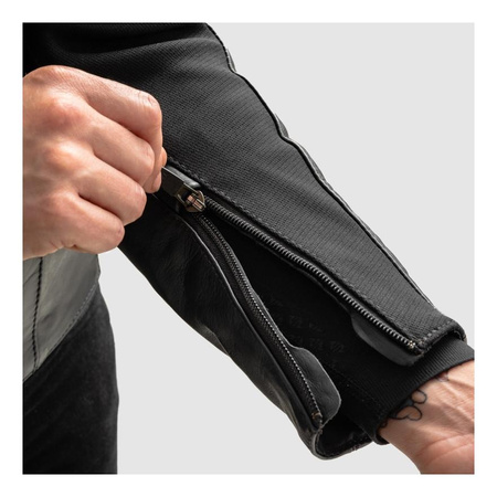 Damska kurtka motocyklowa skórzana Rebelhorn SIENA czarny